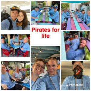 Group of Dive Pirates at Sharkeys Restaurant
