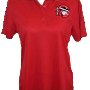 Womens-Red-Polo