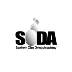 Black and white logo for Southern Ohio Diving Academy