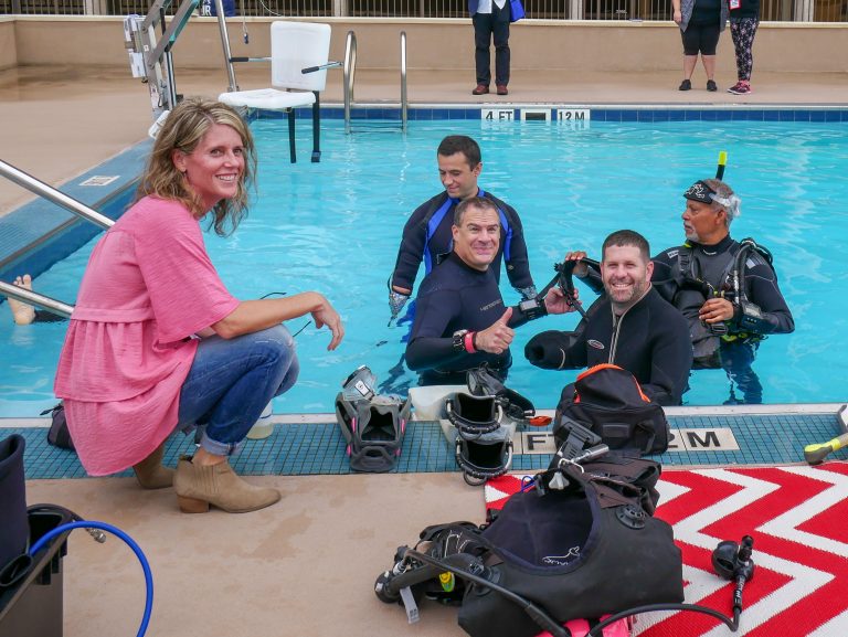 Adaptive Diving try dive session at Skills for Life