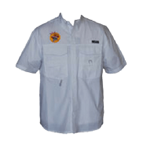 Fishing-Shirt-Short Sleeve-White-Front