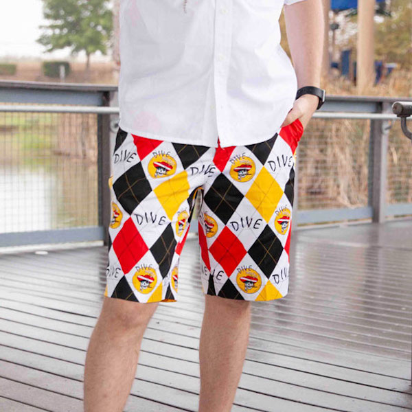 Loudmouth Men\'s Argyle Bermuda Shorts will deliver comfort and