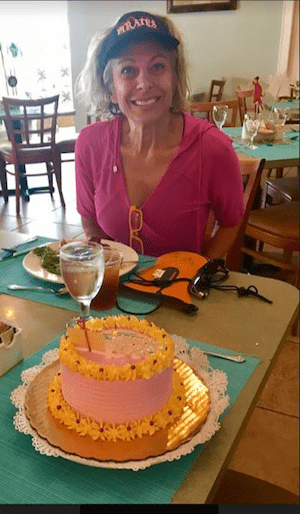 Wicked Sister Victoria and her birthday cake