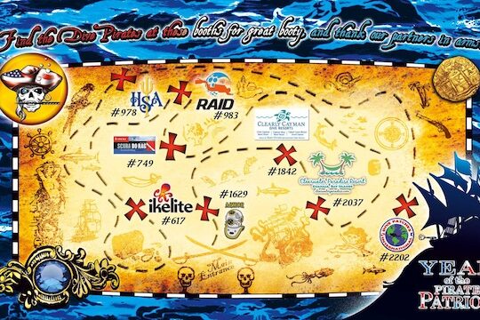 Dive Pirates Treasure Map